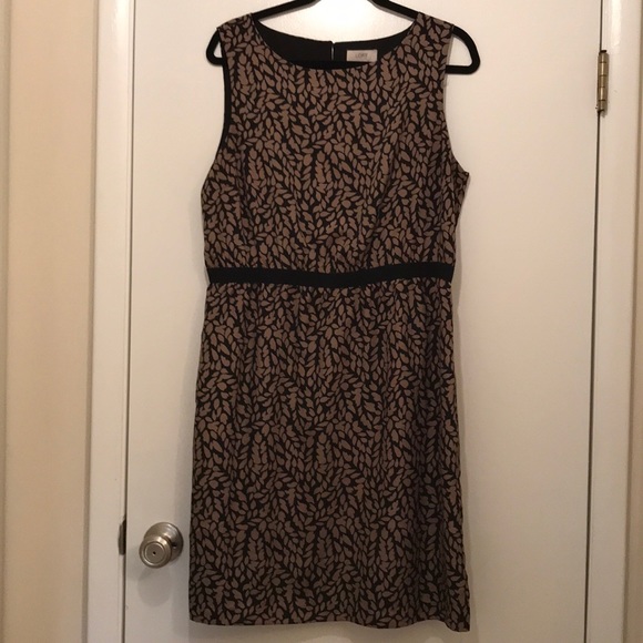 LOFT Dresses & Skirts - Loft fit and flare dress, large, black and brown